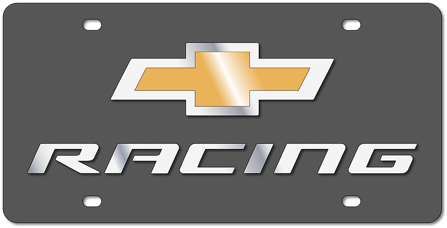Chevrolet Racing Carbon Steel License Plate