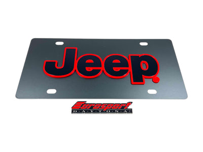 Jeep Carbon Steel License Plate