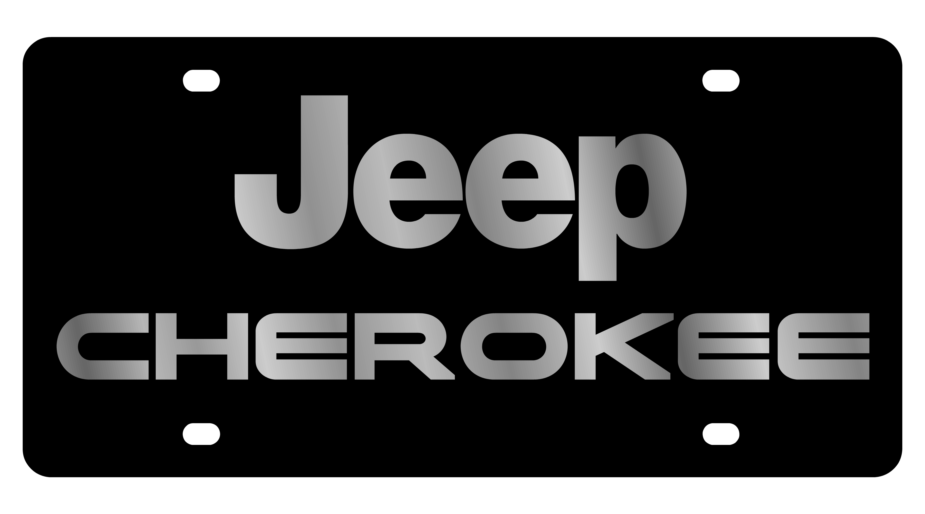 Jeep Cherokee Carbon Steel License Plate