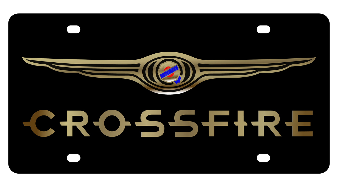 Chrysler Crossfire Carbon Steel License Plate