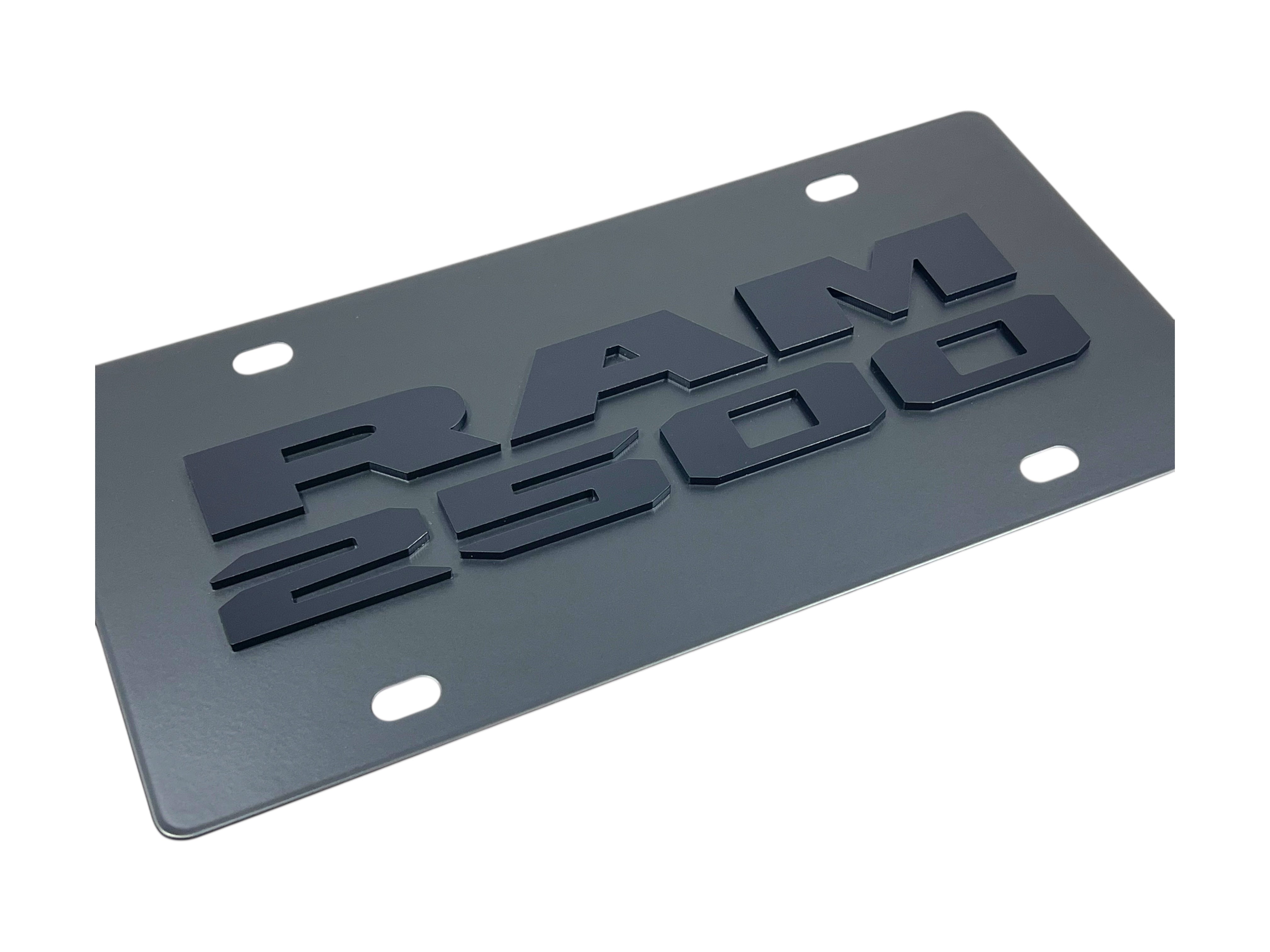 Dodge Ram 2500 Carbon Steel License Plate