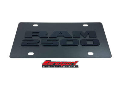 Dodge Ram 2500 Carbon Steel License Plate