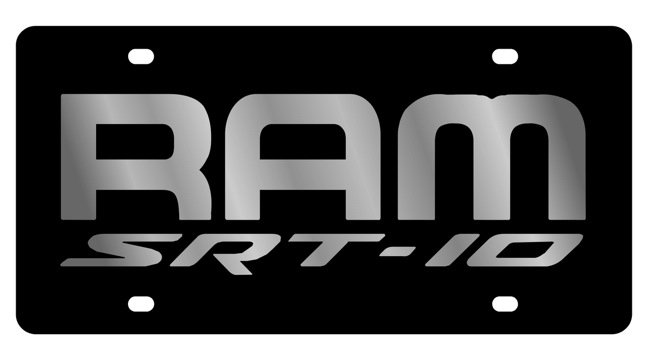 Ram SRT-10 Carbon Steel License Plate
