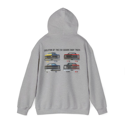 Chevrolet C10 Square Body Legacy Heavyweight Hoodie – Evolution of an American Classic