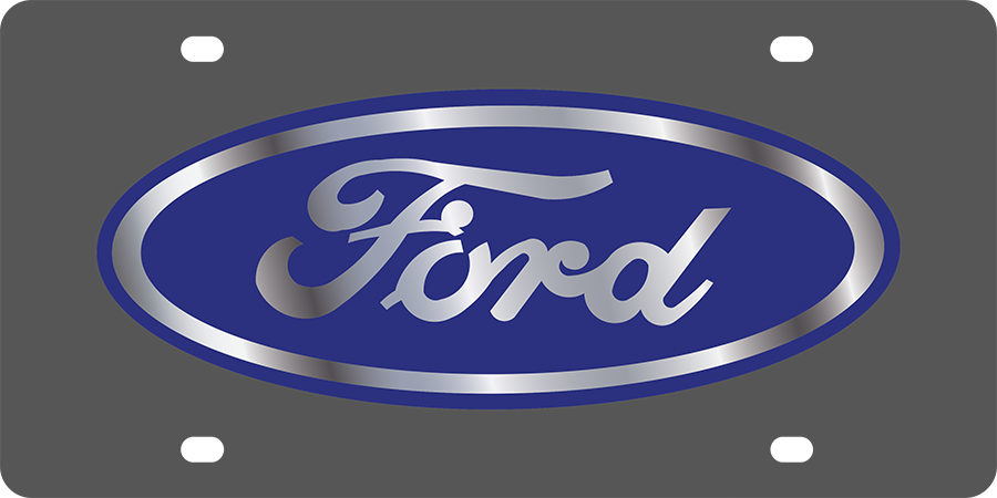 Ford Carbon Steel License Plate
