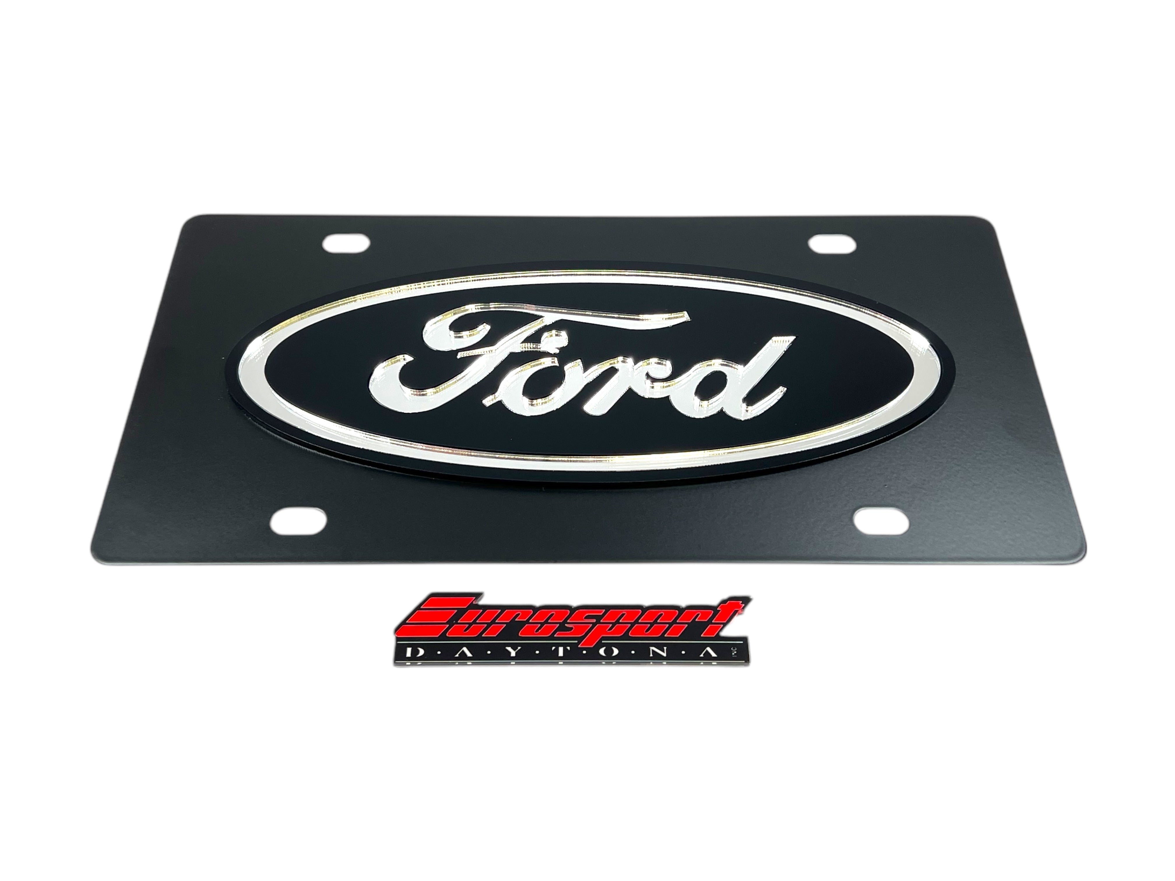 Ford Oval Carbon Steel License Plate