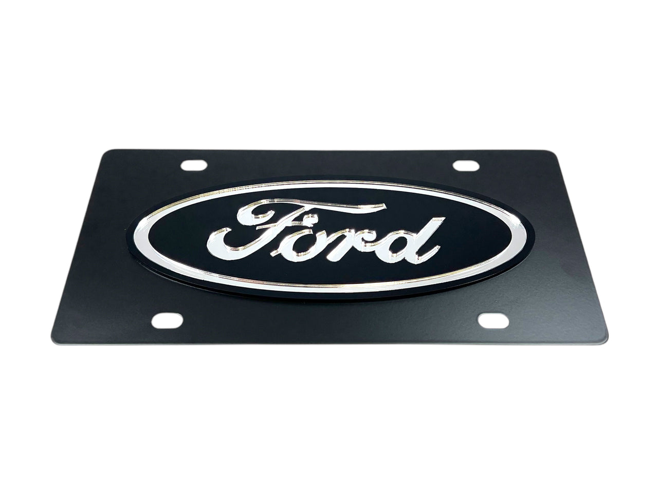 Ford Oval Carbon Steel License Plate