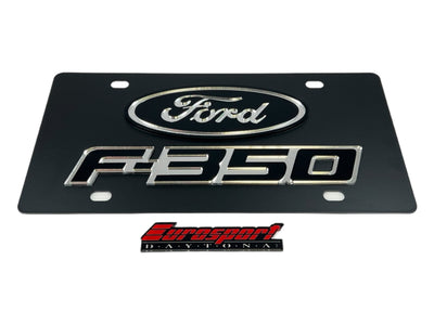 2009 Ford F-350 Carbon Steel License Plate