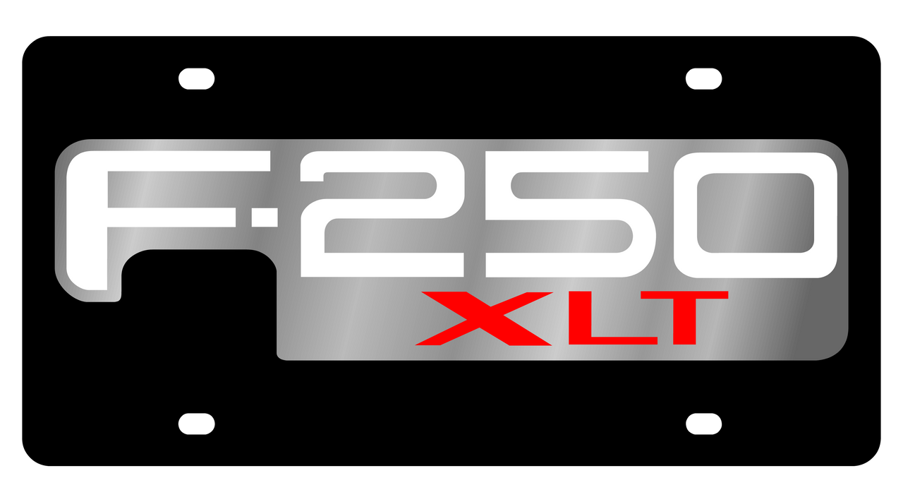 Ford F-250 XLT Carbon Steel license Plate