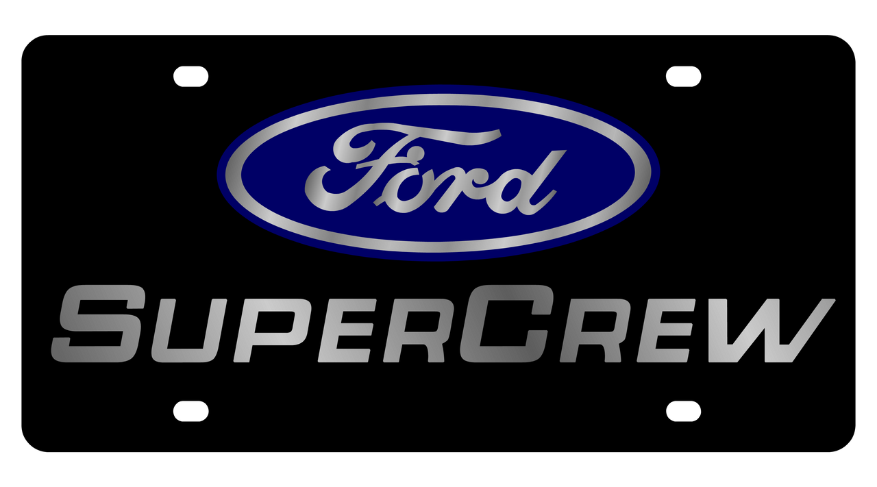 Ford Super Crew Carbon Steel License Plate