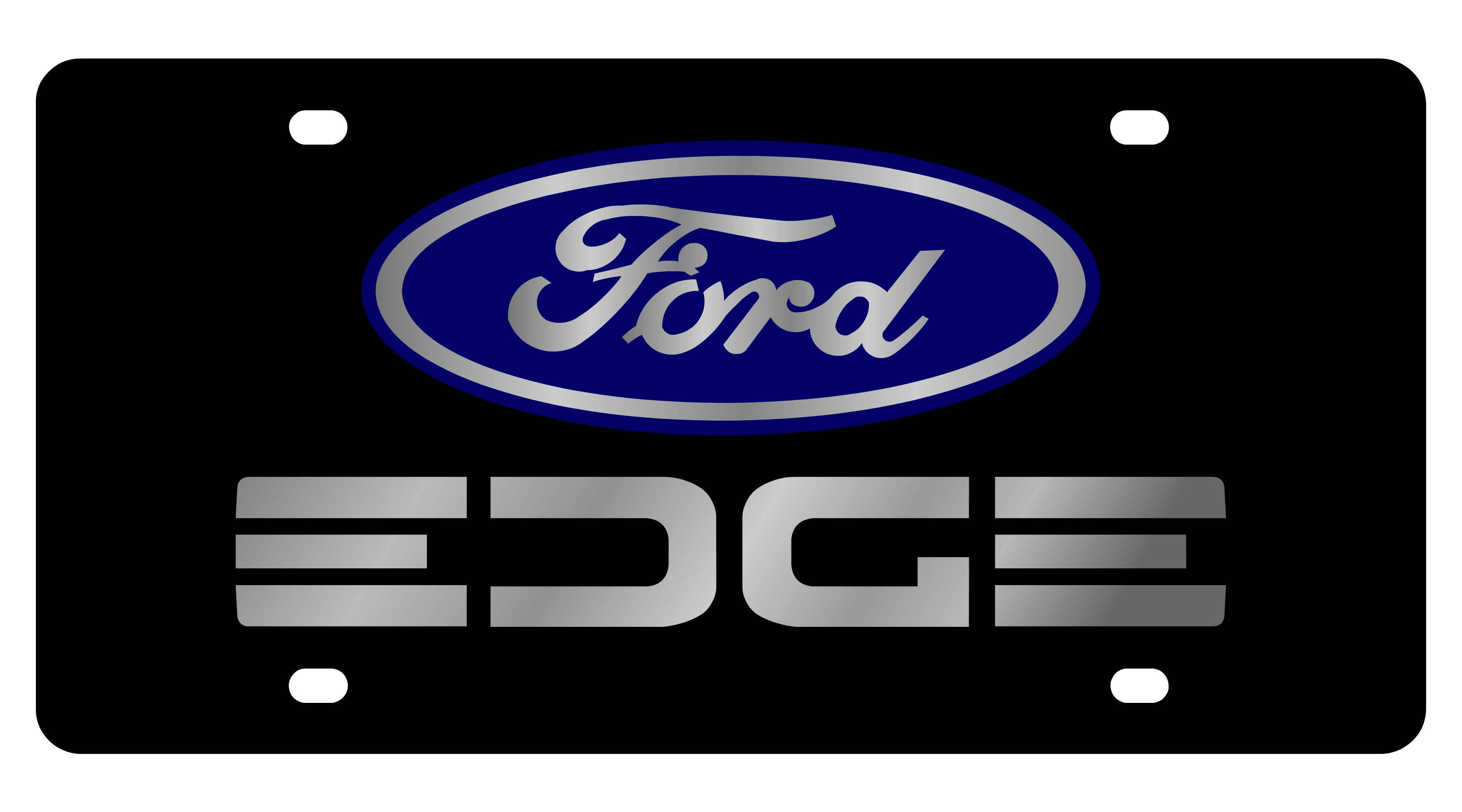 2010 Ford Edge Carbon Steel License plate
