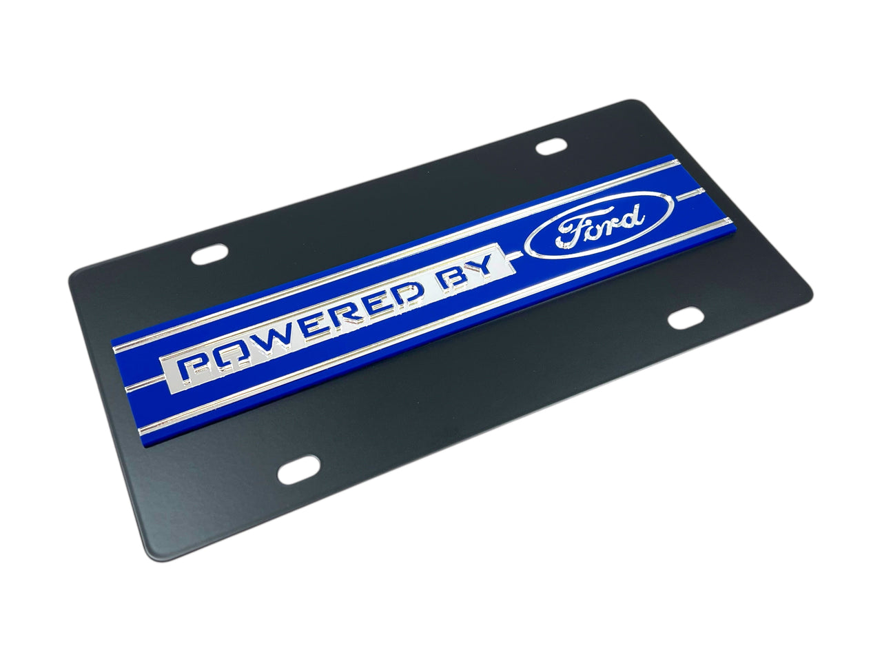 Powered By Ford Carbon Steel License Plate