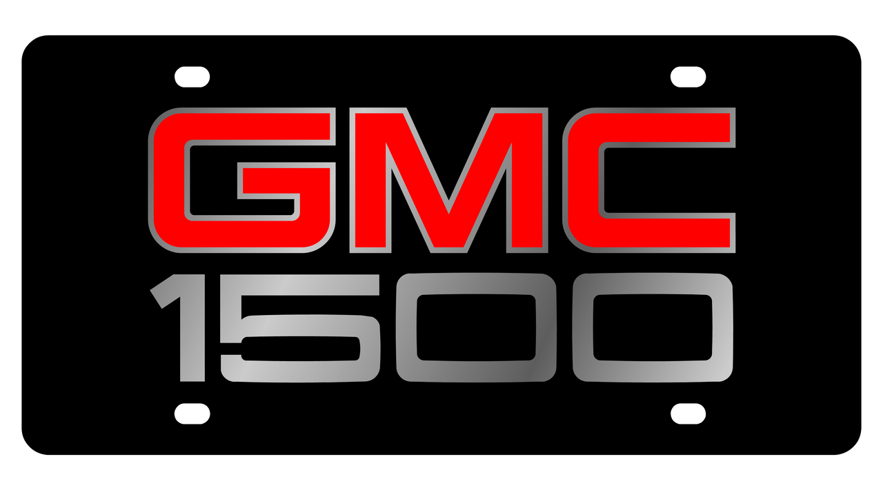 GMC 1500 Carbon Steel License Plate