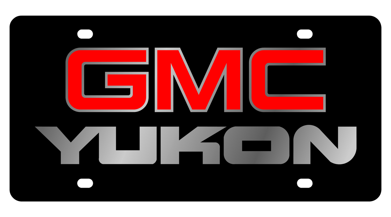 GMC Yukon Carbon Steel License Plate