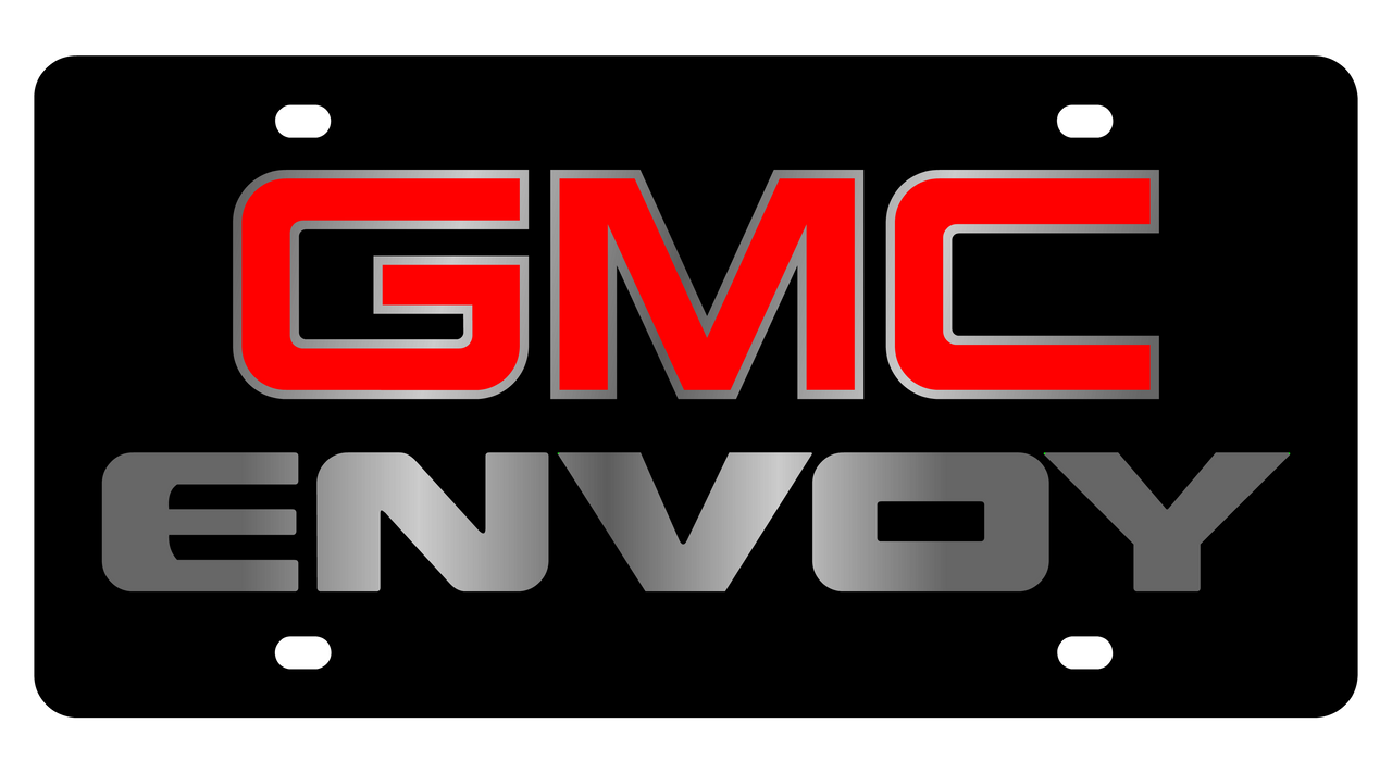 GMC Envoy Carbon Steel License Plate