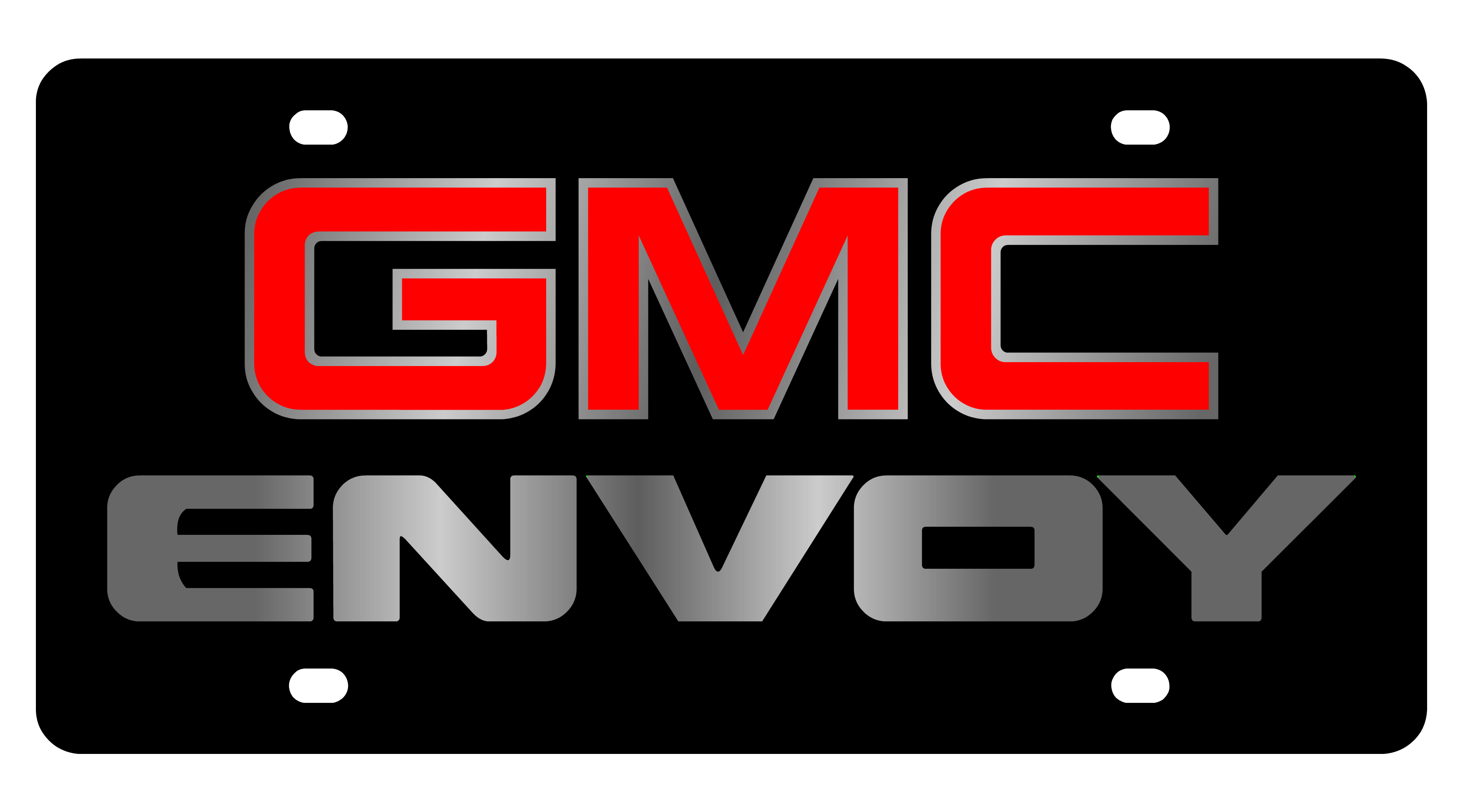 GMC Envoy Carbon Steel License Plate