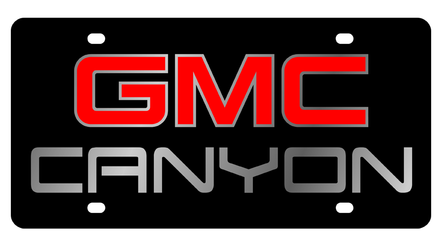 GMC Canyon Carbon Steel License Plate