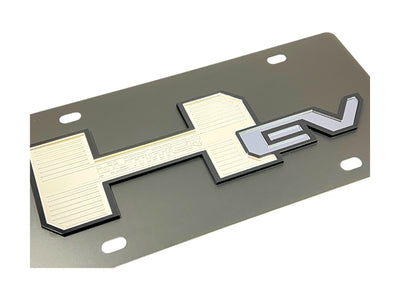 Hummer EV Carbon Steel License Plate