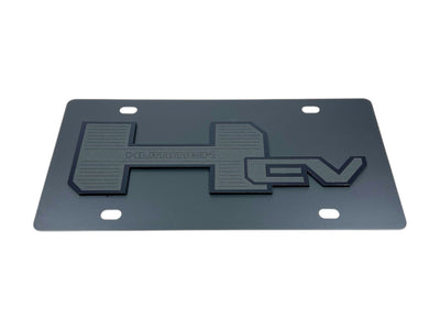 Hummer EV Blacked Out Carbon Steel License Plate
