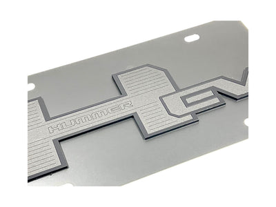 Hummer EV Blacked Out Carbon Steel License Plate
