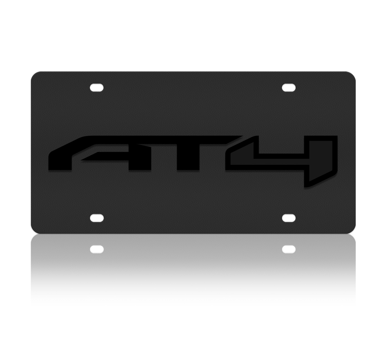 GMC AT4 Blacked Out Carbon Steel License Plate