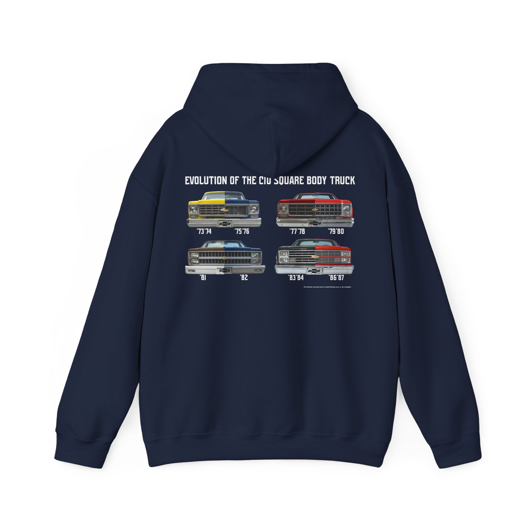 Chevrolet C10 Square Body Legacy Heavyweight Hoodie – Evolution of an American Classic