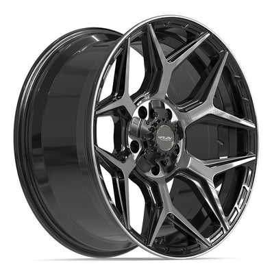 4Play 4P06 20x9 Gloss Black Brushed with Tinted Clear wheel, 5x127/5x139.7, 0mm offset