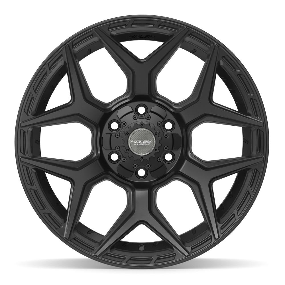 Set of 4 4Play 4P06 24x12 Satin Black wheel, 6x135/6x139.7, -44mm offset