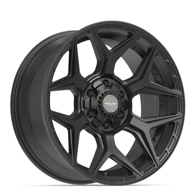 Set of 4 4Play 4P06 24x12 Satin Black wheel, 6x135/6x139.7, -44mm offset