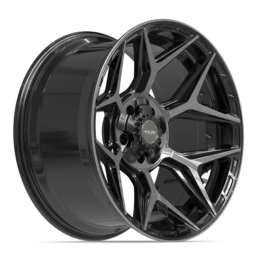 4Play 4P06 20x10 Gloss Black Brushed with Tinted Clear wheel, 5x127/5x139.7, -18mm offset