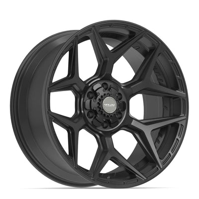 Set of 4 4Play 4P06 22x10 Satin Black wheel, 6x135/6x139.7, -18mm offset