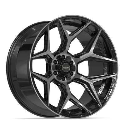 4Play 4P06 24x12 Gloss Black Brushed with Tinted Clear wheel, 6x135/6x139.7, -44mm offset