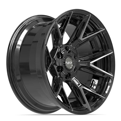 Set of 4 4Play 4P40 20x10 Gloss Black Brushed with Tinted Clear wheel, 6x135/6x139.7, -18mm offset