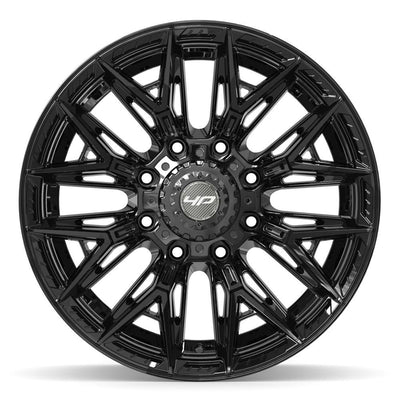 Set of 4 4Play 4P40 20x10 Gloss Black wheel, 8x180, -18mm offset