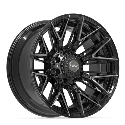 4Play 4P40 20x10 Gloss Black Brushed with Tinted Clear wheel, 8x165.1, -18mm offset