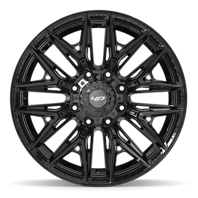 Set of 4 4Play 4P40 22x10 Gloss Black wheel, 8x170, -18mm offset