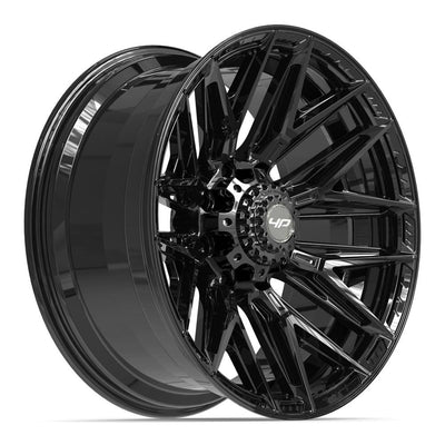 Set of 4 4Play 4P40 22x10 Gloss Black wheel, 8x170, -18mm offset