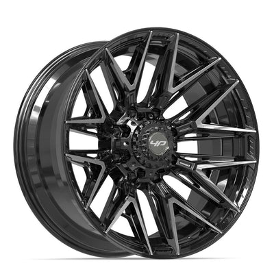 Set of 4 4Play 4P40 22x10 Gloss Black Brushed with Tinted Clear wheel, 8x170, -18mm offset