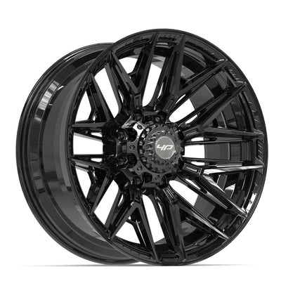 Set of 4 4Play 4P40 22x10 Gloss Black wheel, 8x180, -18mm offset