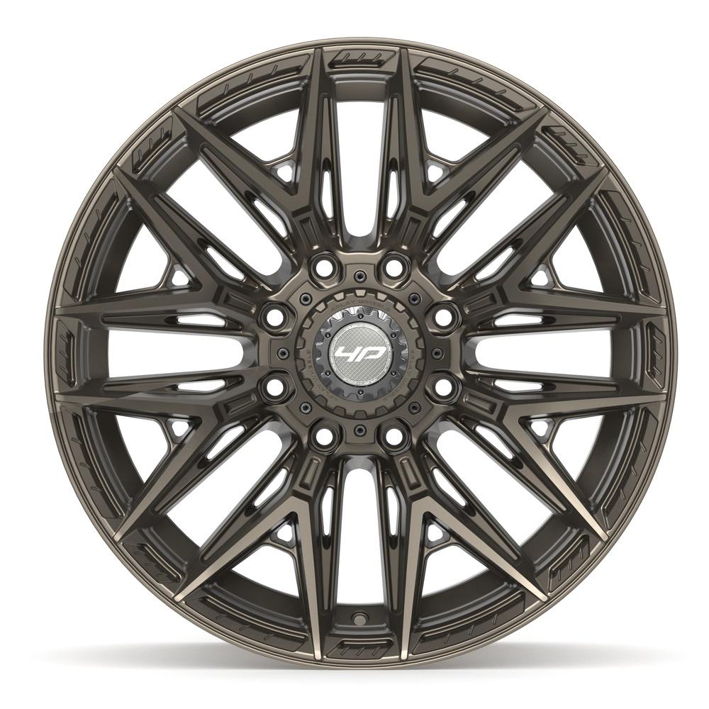 Set of 4 4Play 4P40 22x10 Satin Bronze wheel, 8x180, -18mm offset
