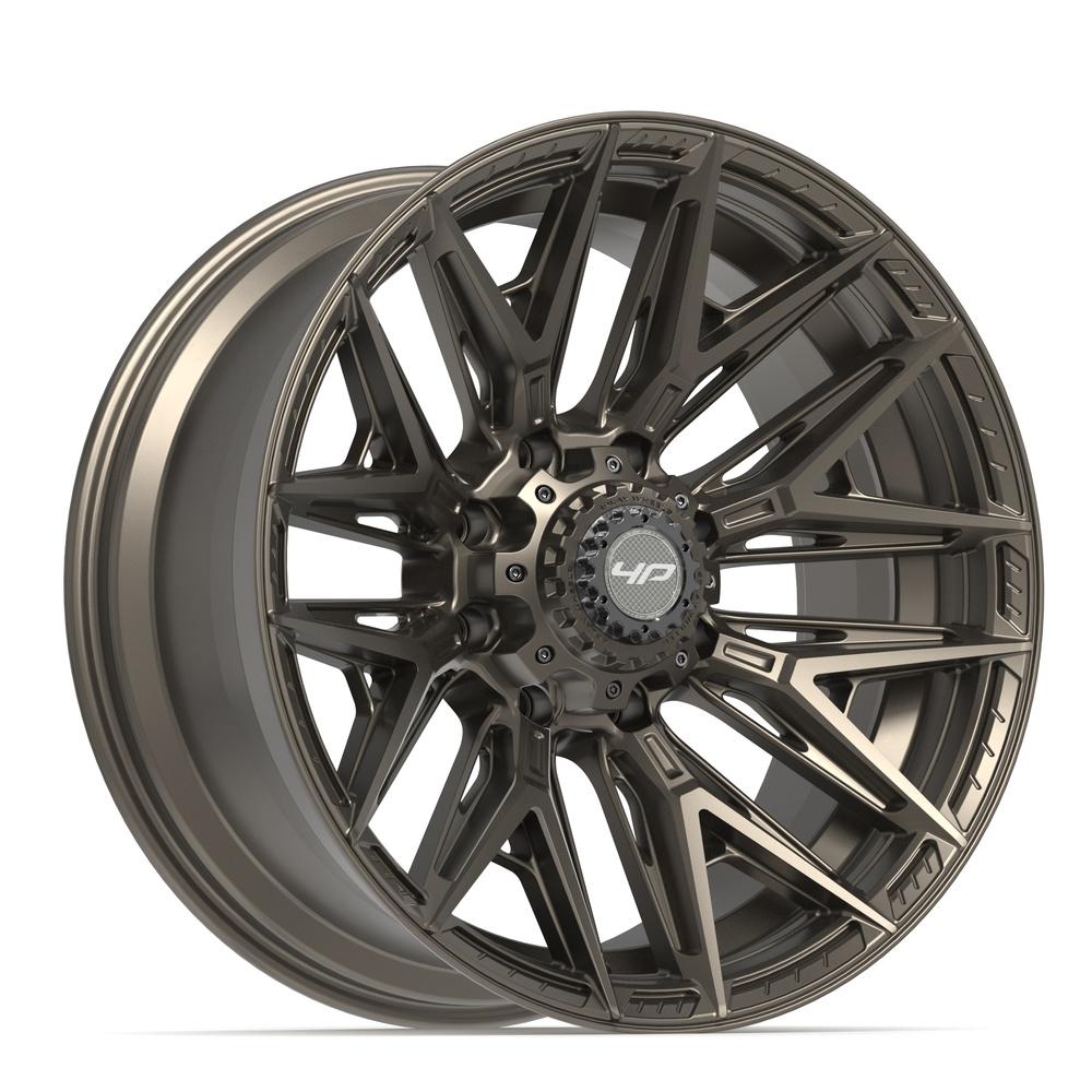 Set of 4 4Play 4P40 22x10 Satin Bronze wheel, 8x180, -18mm offset