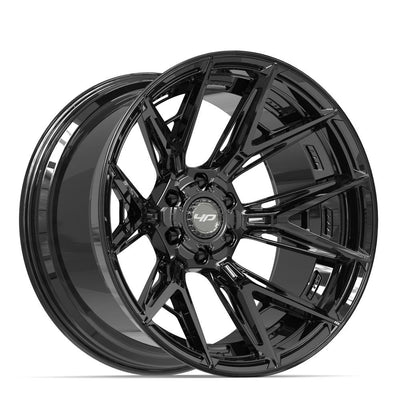 Set of 4 4Play 4P40 22x12 Gloss Black wheel, 6x135/6x139.7, -44mm offset