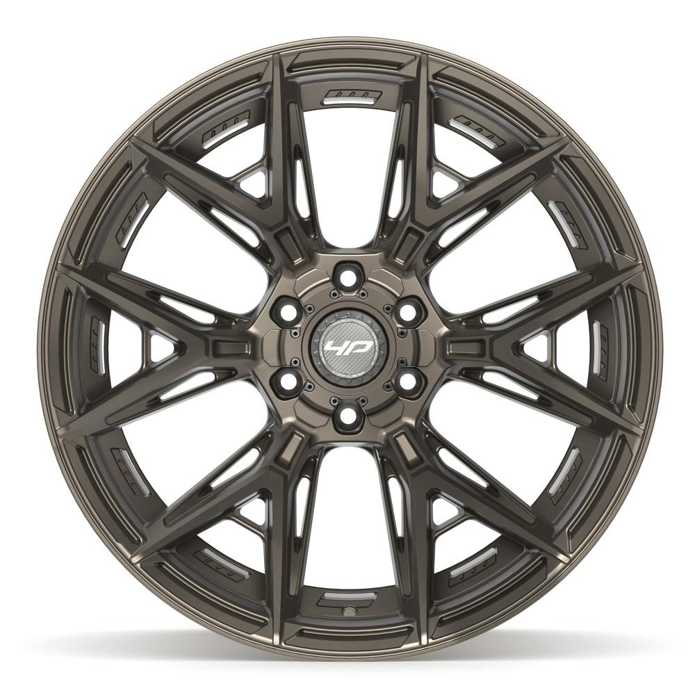 Set of 4 4Play 4P40 22x12 Satin Bronze wheel, 6x135/6x139.7, -44mm offset