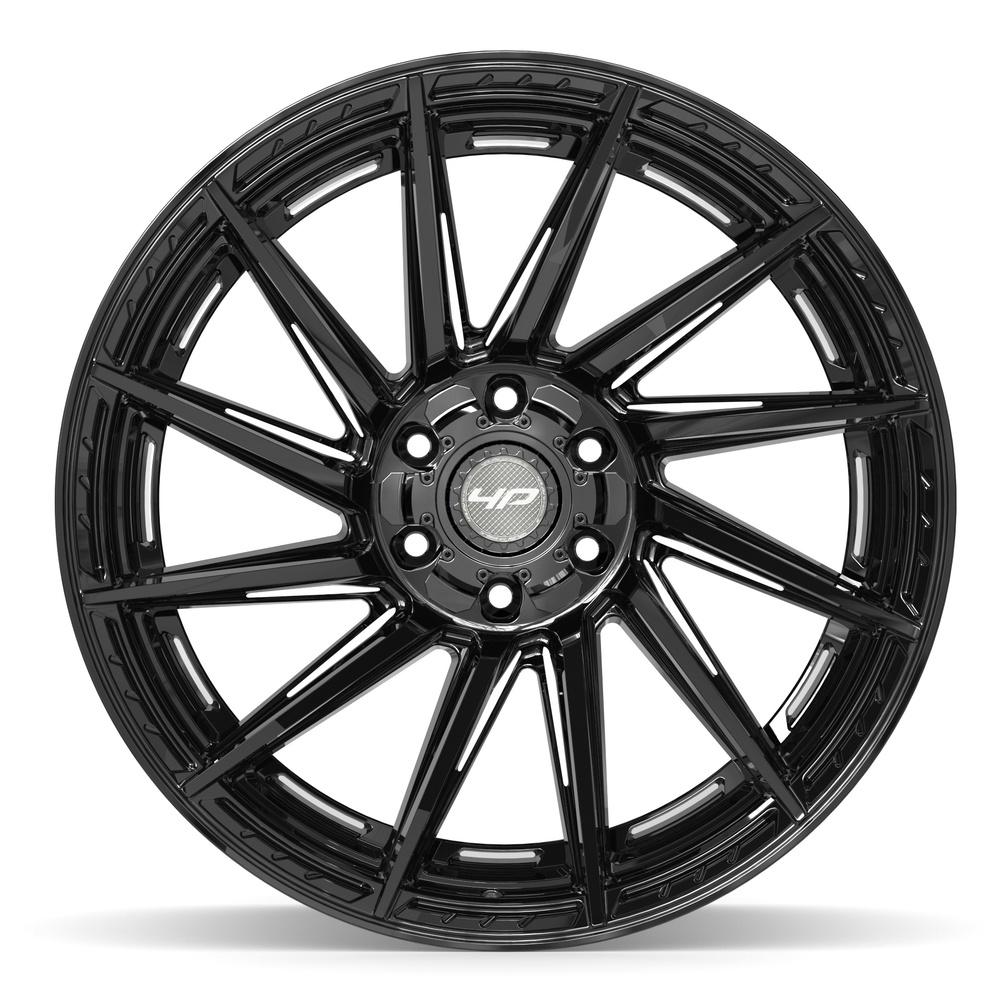 Set of 4 4Play 4P42 22x12 Gloss Black wheel, 6x135/6x139.7, -44mm offset