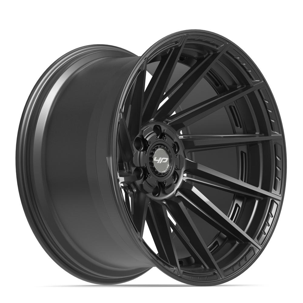 Set of 4 4Play 4P42 22x12 Satin Black wheel, 6x135/6x139.7, -44mm offset