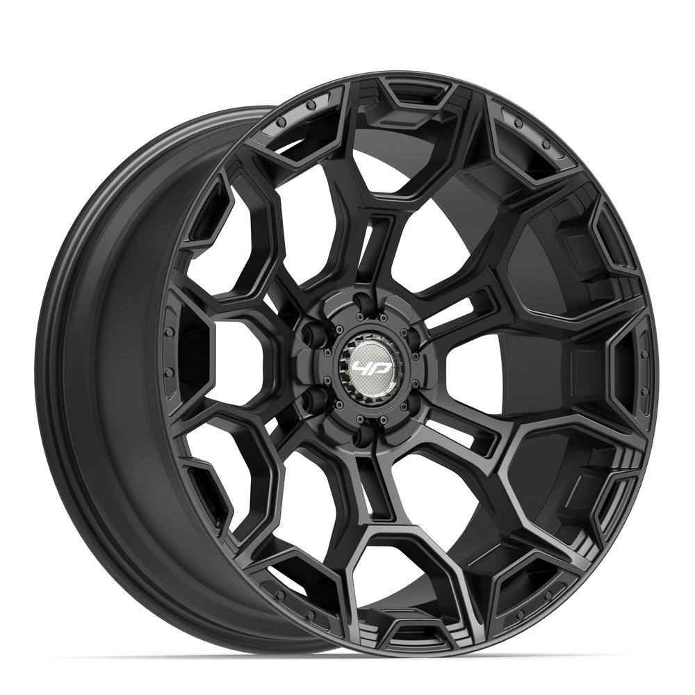 Set of 4 4Play 4P43 22x10 Satin Black wheel, 6x135/6x139.7, -18mm offset