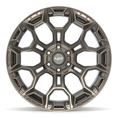 Set of 4 4Play 4P43 22x10 Satin Bronze wheel, 6x135/6x139.7, -18mm offset
