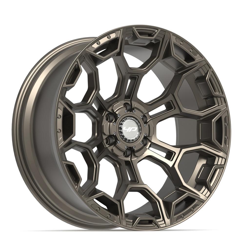 Set of 4 4Play 4P43 22x10 Satin Bronze wheel, 6x135/6x139.7, -18mm offset