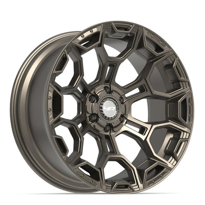 Set of 4 4Play 4P43 22x10 Satin Bronze wheel, 6x135/6x139.7, -18mm offset