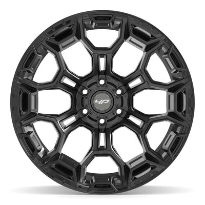 Set of 4 4Play 4P43 22x12 Gloss Black wheel, 6x135/6x139.7, -44mm offset